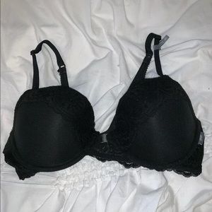 Aerie Bra Demi Coverage 36C Black [NEVER WORN]